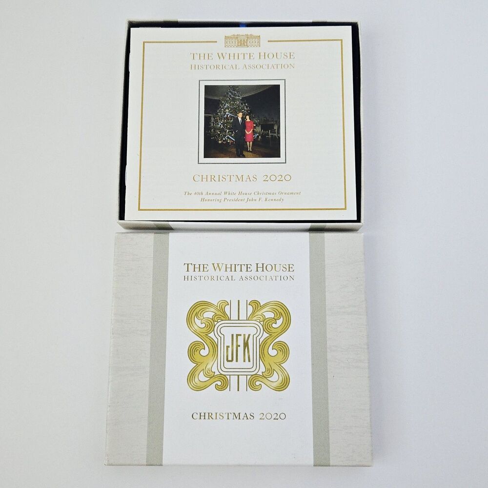 Christmas 2020 The White House Historical Association Ornament w/ Box & Booklet